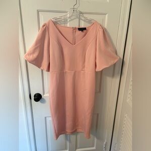 Eloquii Blush Pink Midi Dress